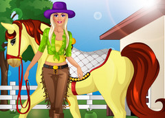 Барби и лошади на ранчо