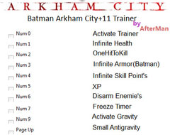Трейнер для Batman: Arkham City