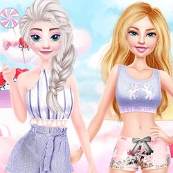 Эльза и Барби одевалка